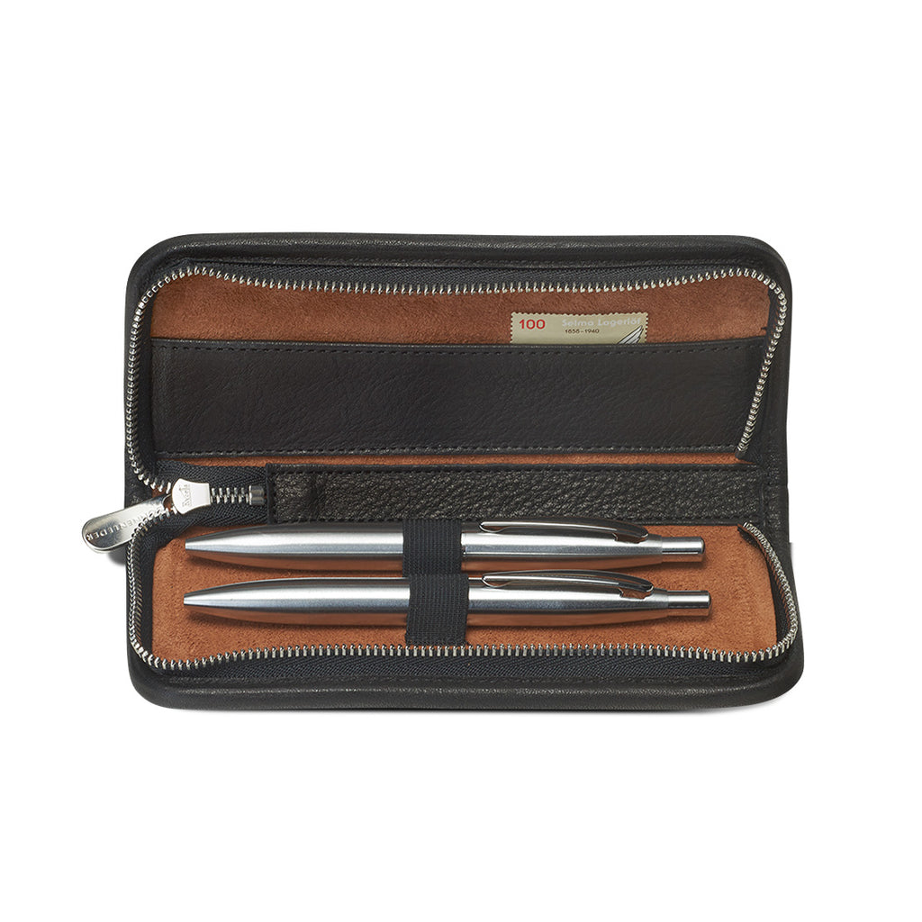 Trousse en Cuir Mörike Noir Sonnenleder