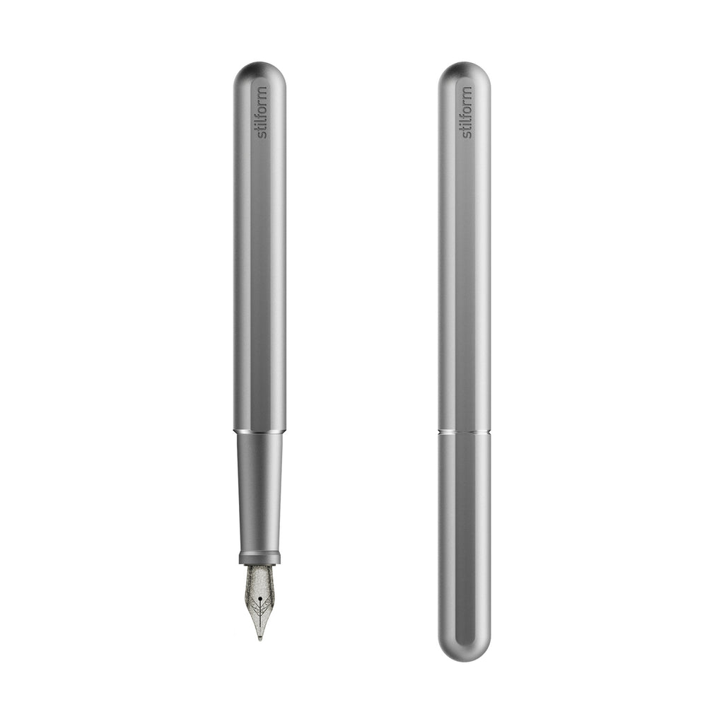 Stylo-Plume INK Aluminium Comet Grey Plume Titanium Stilform