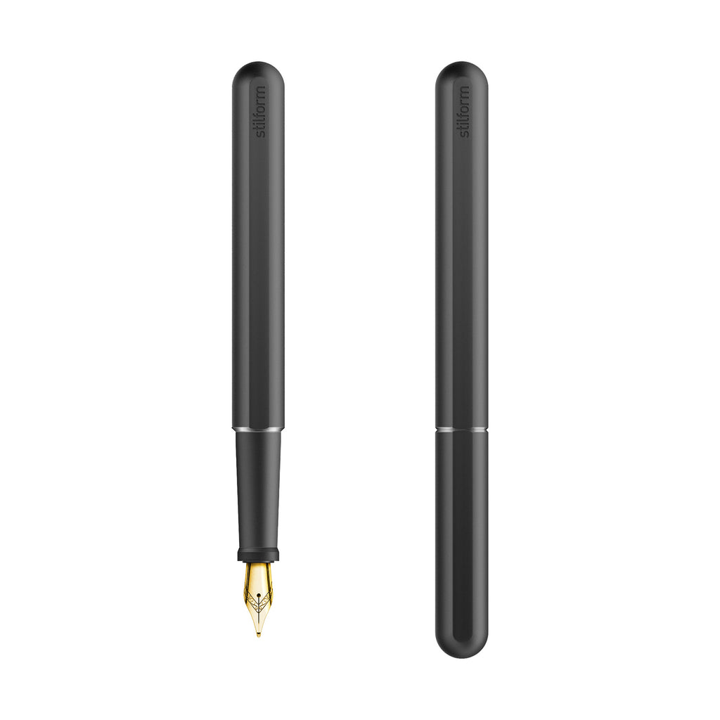 Stylo-Plume INK Aluminium Warp Black Plume Or 14 Carats Stilform