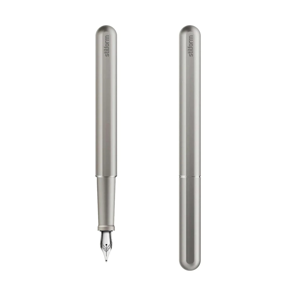 Stylo-Plume INK Titanium Matt Plume Acier Argent Stilform