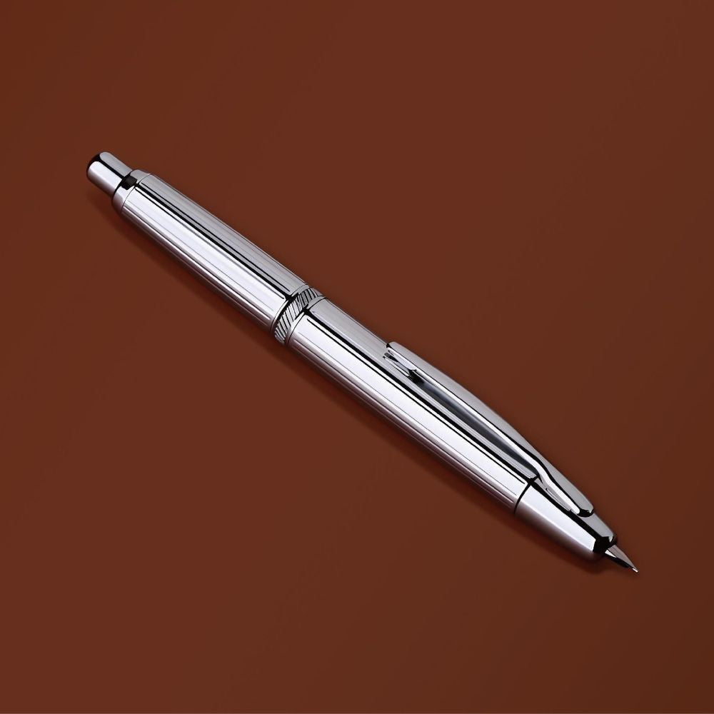 Stylo-Plume A1 Striped Silver EF MAJOHN