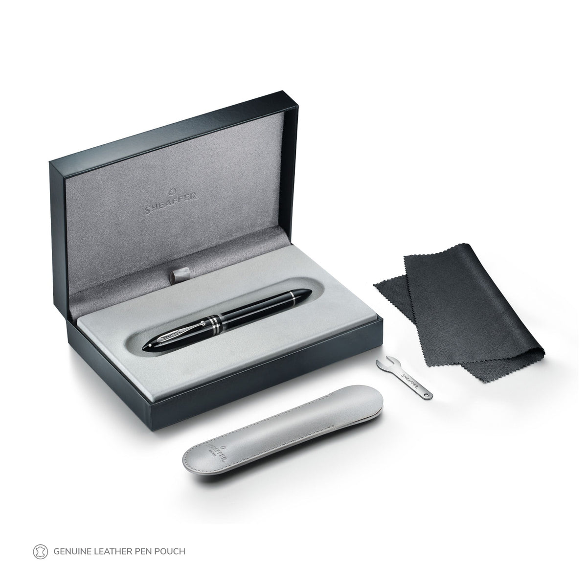 Stylo Plume Balance III Noir Argenté F Sheaffer