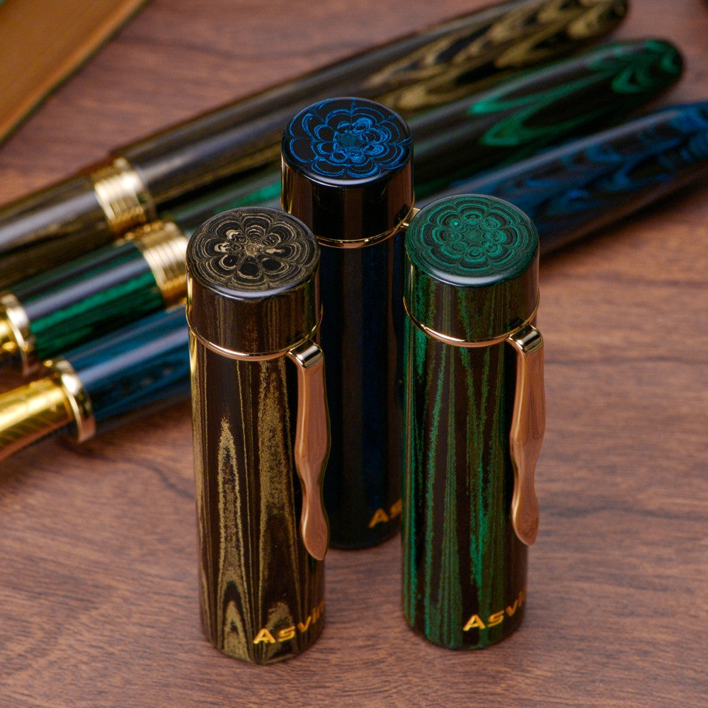 Stylo Plume C2000 Ebonite Bleu EF Asvine