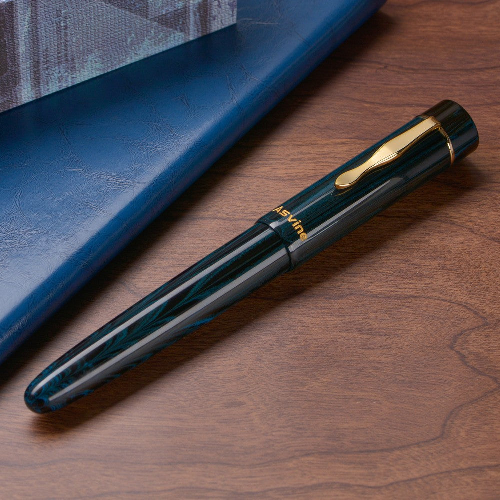 Stylo Plume C2000 Ebonite Bleu EF Asvine