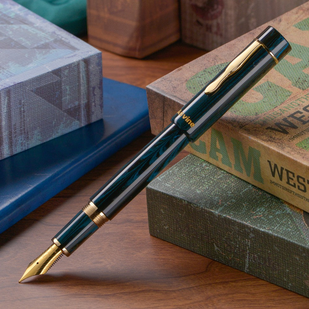 Stylo Plume C2000 Ebonite Bleu EF Asvine