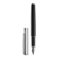 Stylo-Plume Design 01 Noir Platine Guilloché F Otto Hutt
