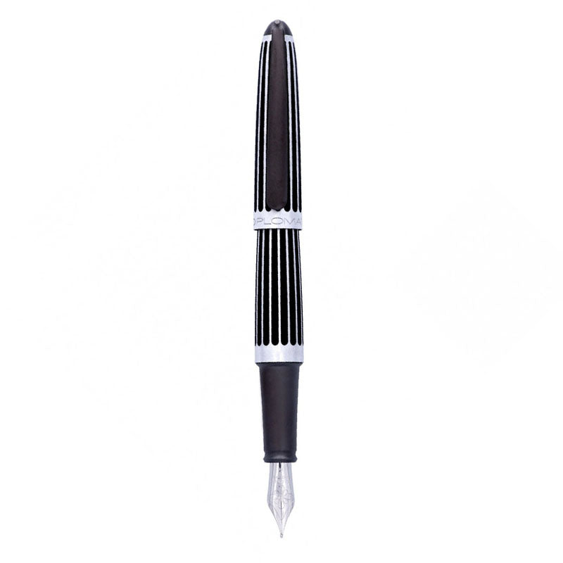 Stylo-Plume Aero Rayures Noir Diplomat