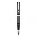Stylo-Plume Excellence A Plus Wave Guilloché Lapis Noir/Chrome 14 Carats Diplomat