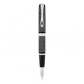 Stylo-Plume Excellence A Plus Wave Guilloché Lapis Noir/Chrome Diplomat