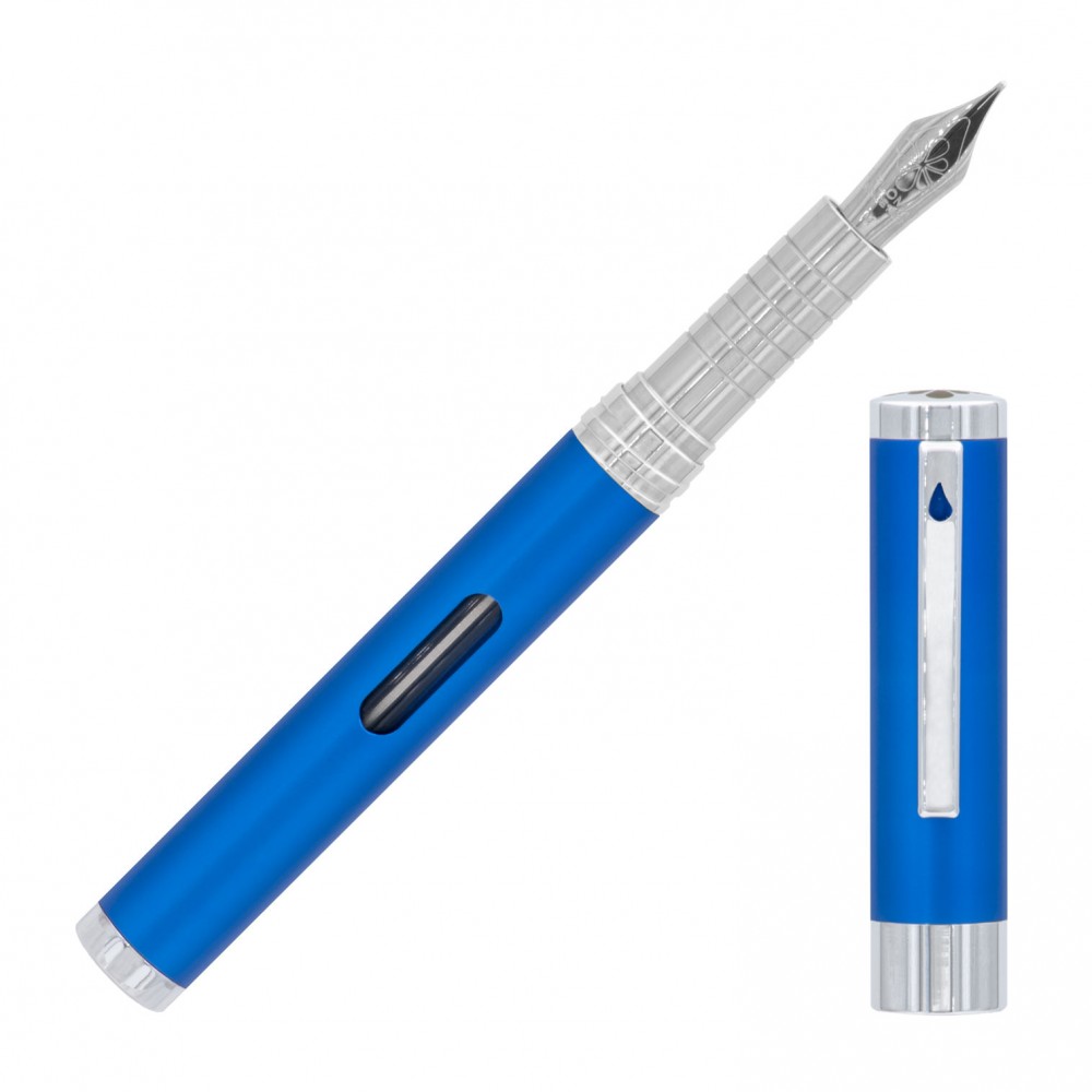Stylo-Plume Nexus Bleu/Chrome Diplomat