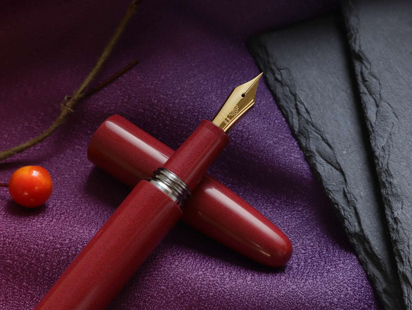 Stylo Plume Dream Pen True Ebonite Sand Red Wancher