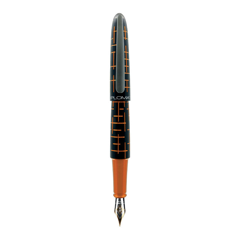 Stylo-Plume Elox Matrix Noir/Orange 14 Carats Diplomat