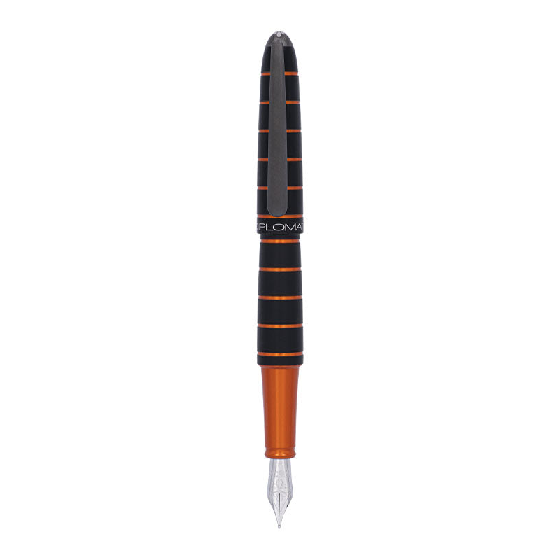 Stylo-Plume Elox Ring Noir/Orange Diplomat