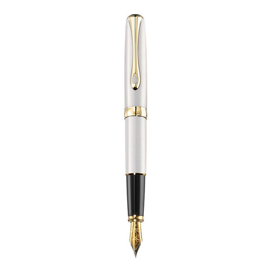 Stylo-Plume Excellence A2 Blanc Perle/Doré Diplomat