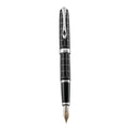 Stylo-Plume Excellence A Plus Rhomb Guilloché Lapis Noir 14 Carats Diplomat