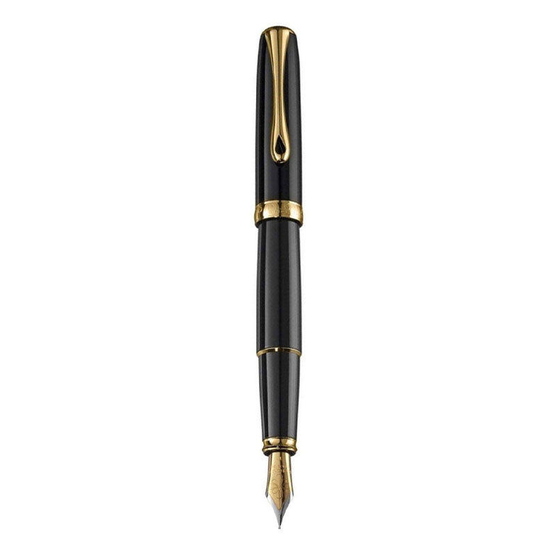 Stylo-Plume Excellence A2 Noir/ Or Laqué Diplomat