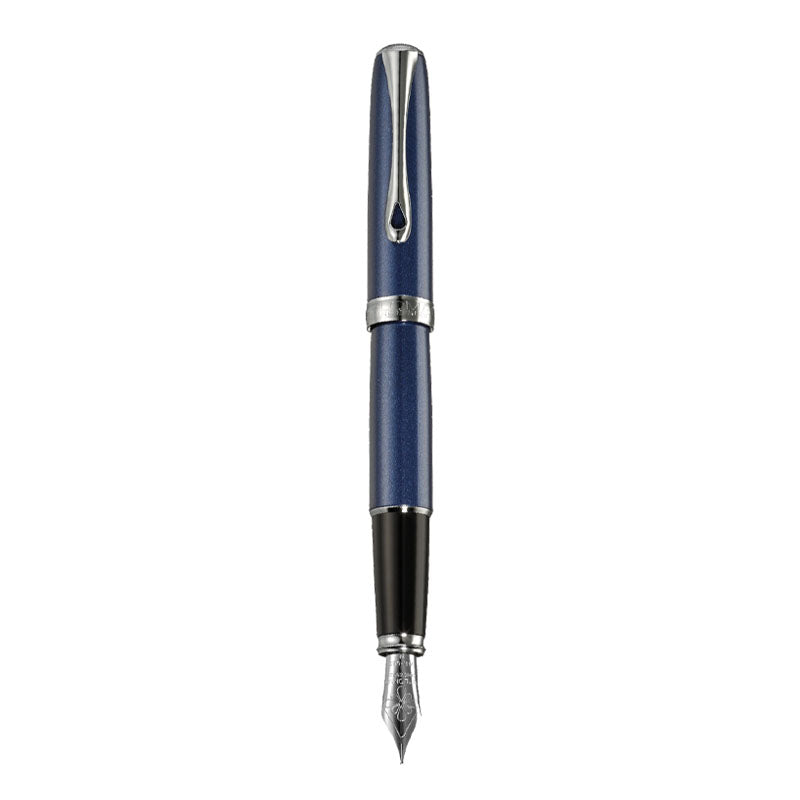 Stylo-Plume Excellence A2 Midnight Bleu/Chrome Diplomat