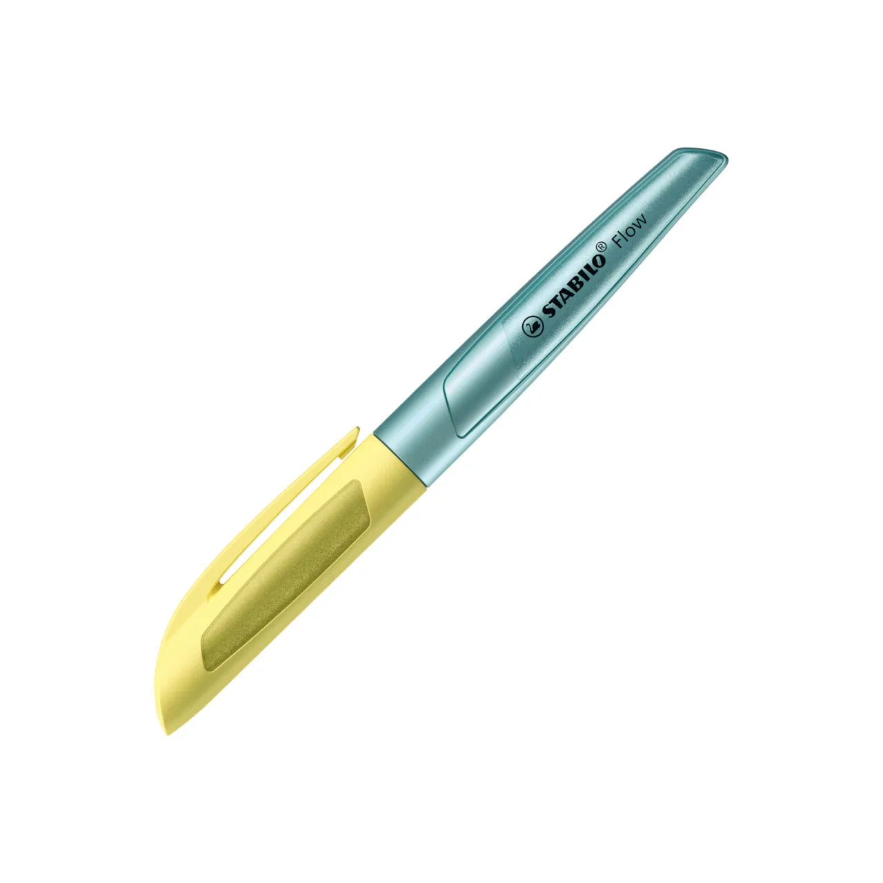 Stylo-Plume Flow Cosmetic Jaune/Bleu M Stabilo