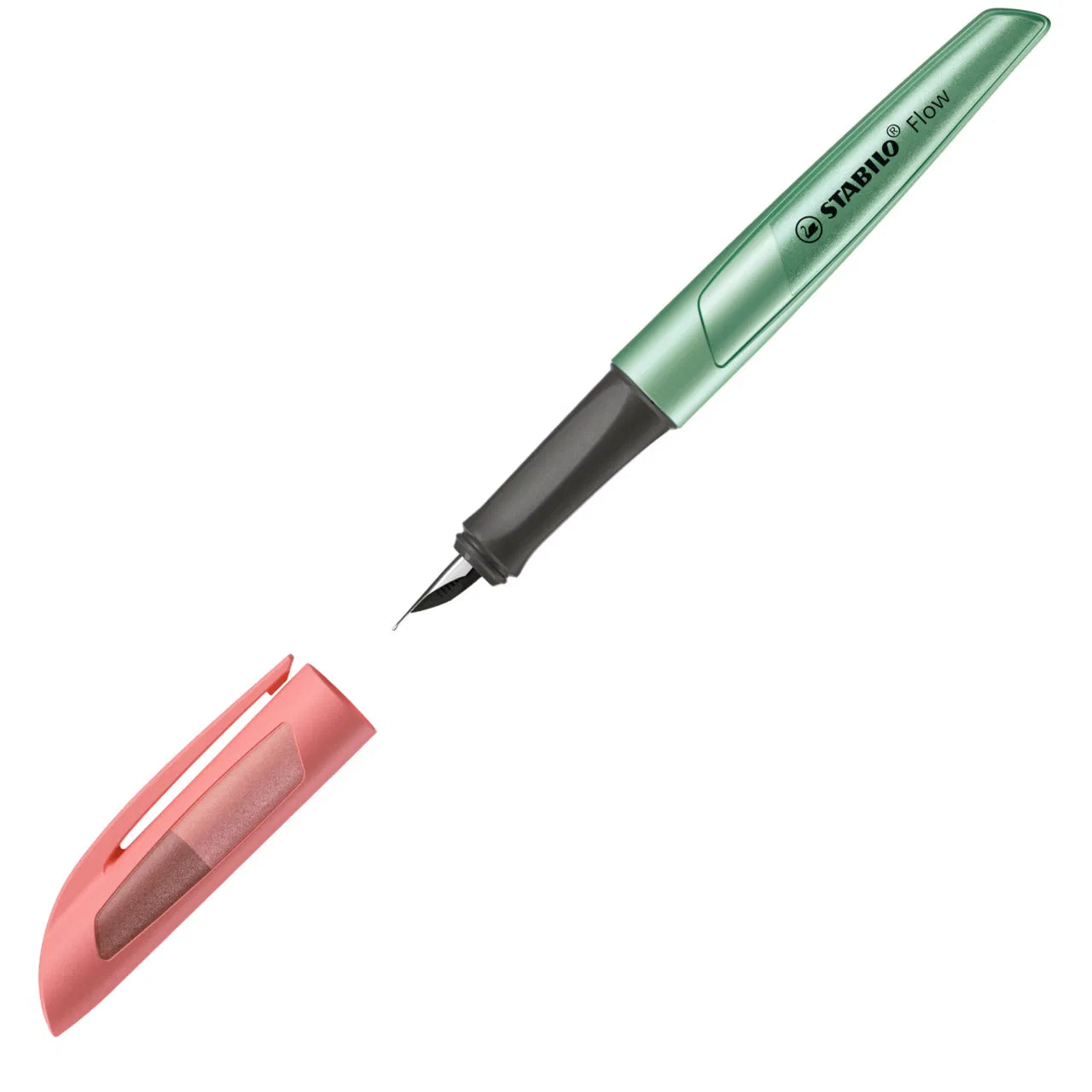 Stylo-Plume Flow Cosmetic Rose/Vert M Stabilo