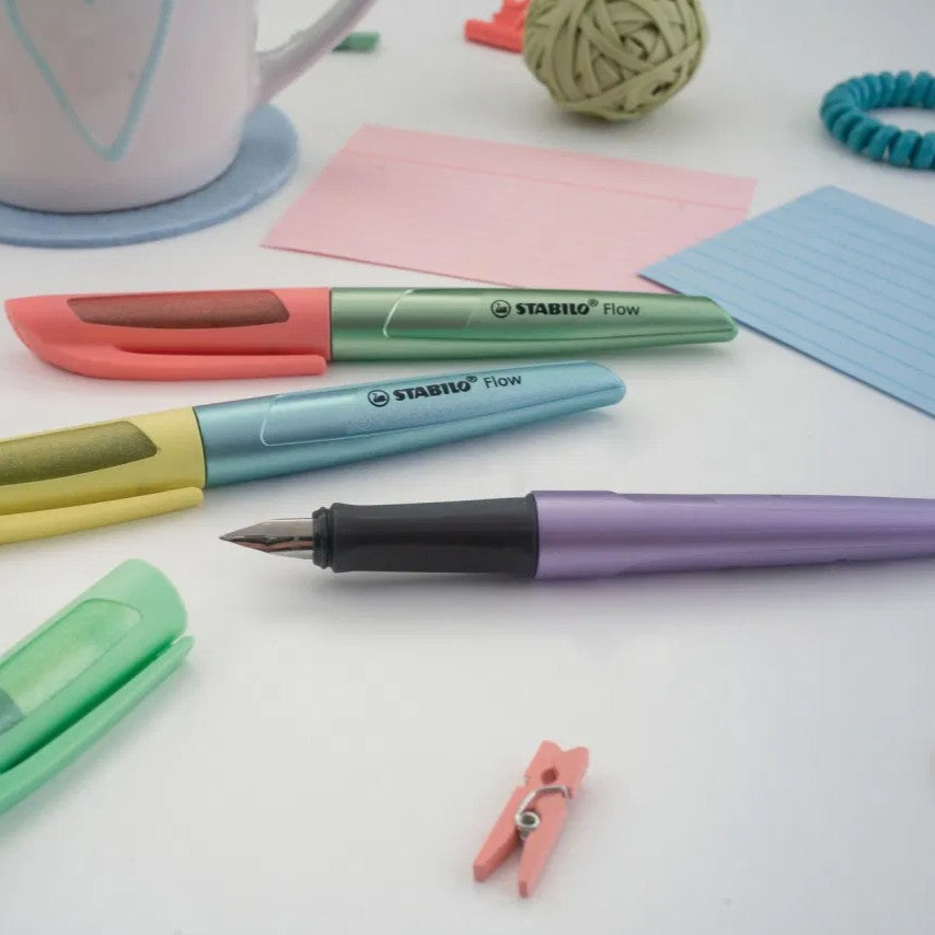 Stylo-Plume Flow Cosmetic Vert/Violet M Stabilo