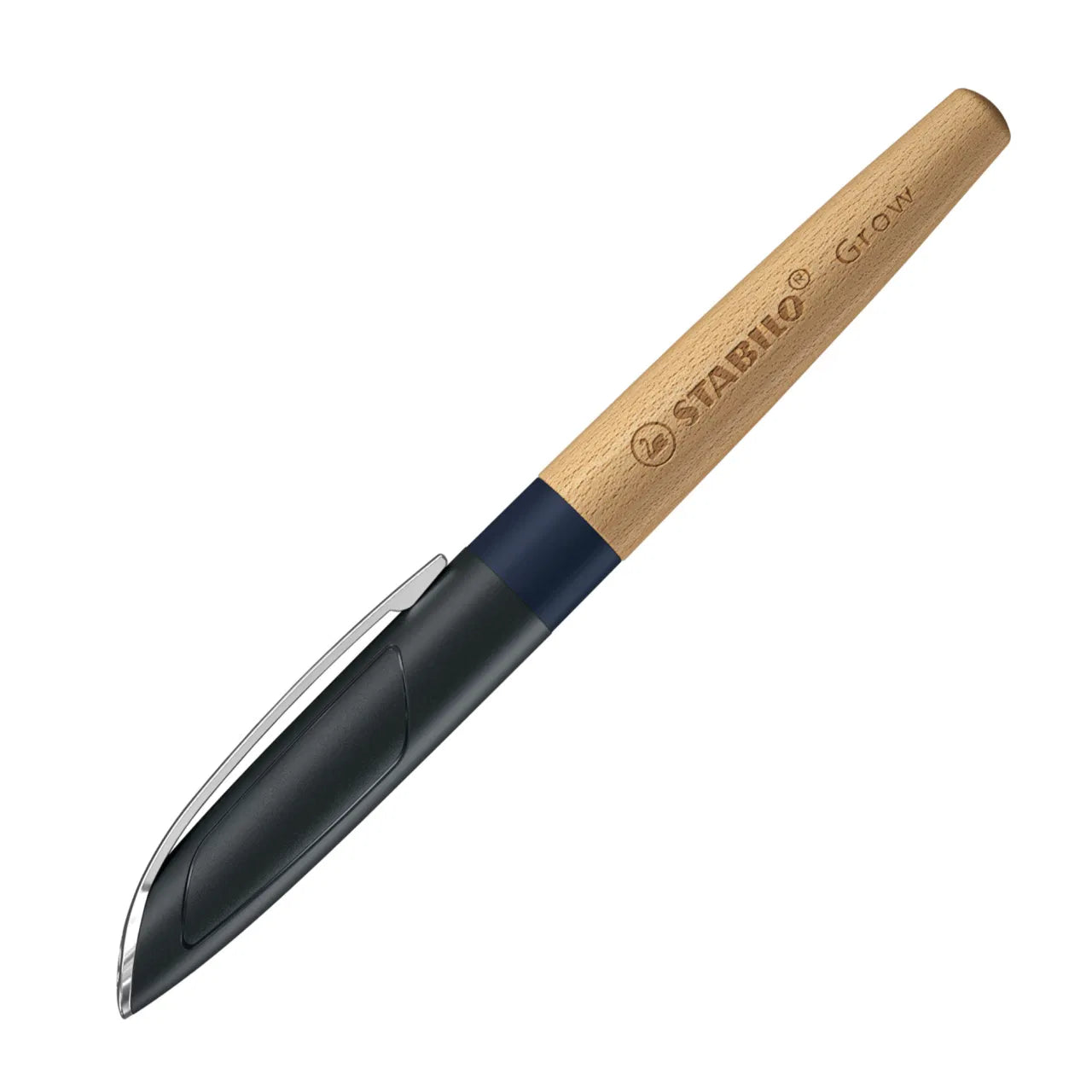 Stylo-Plume Grow Bleu Myrtille/Bois de Hêtre M Stabilo