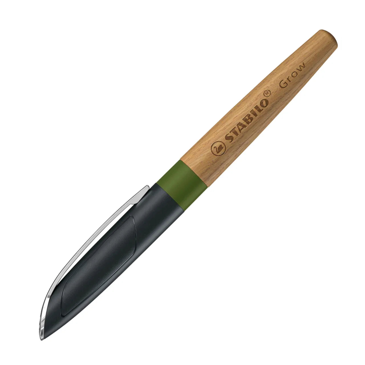 Stylo-Plume Grow Vert Mousse/Bois de Chêne M Stabilo