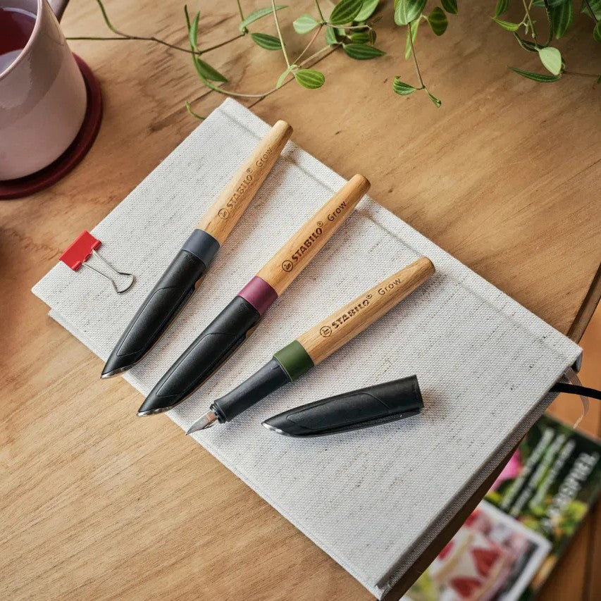 Stylo-Plume Grow Vert Mousse/Bois de Chêne M Stabilo