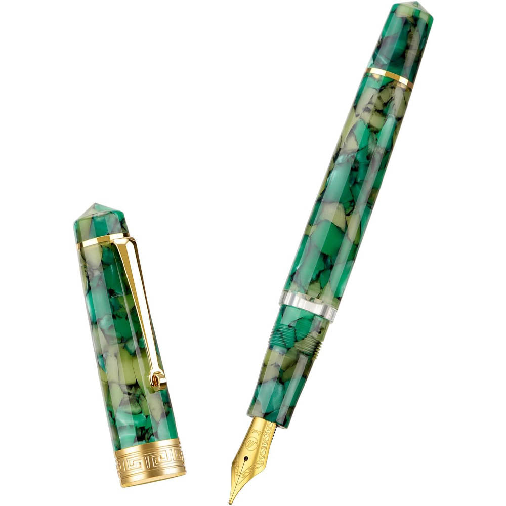 Stylo Plume P20 Vert Marbre EF Asvine