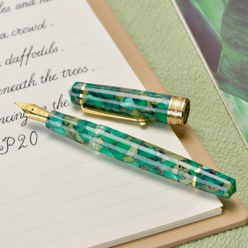 Stylo Plume P20 Vert Marbre EF Asvine