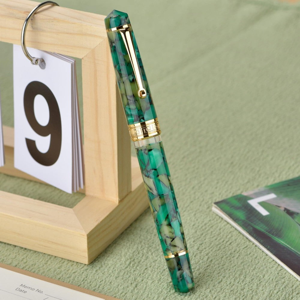 Stylo Plume P20 Vert Marbre EF Asvine