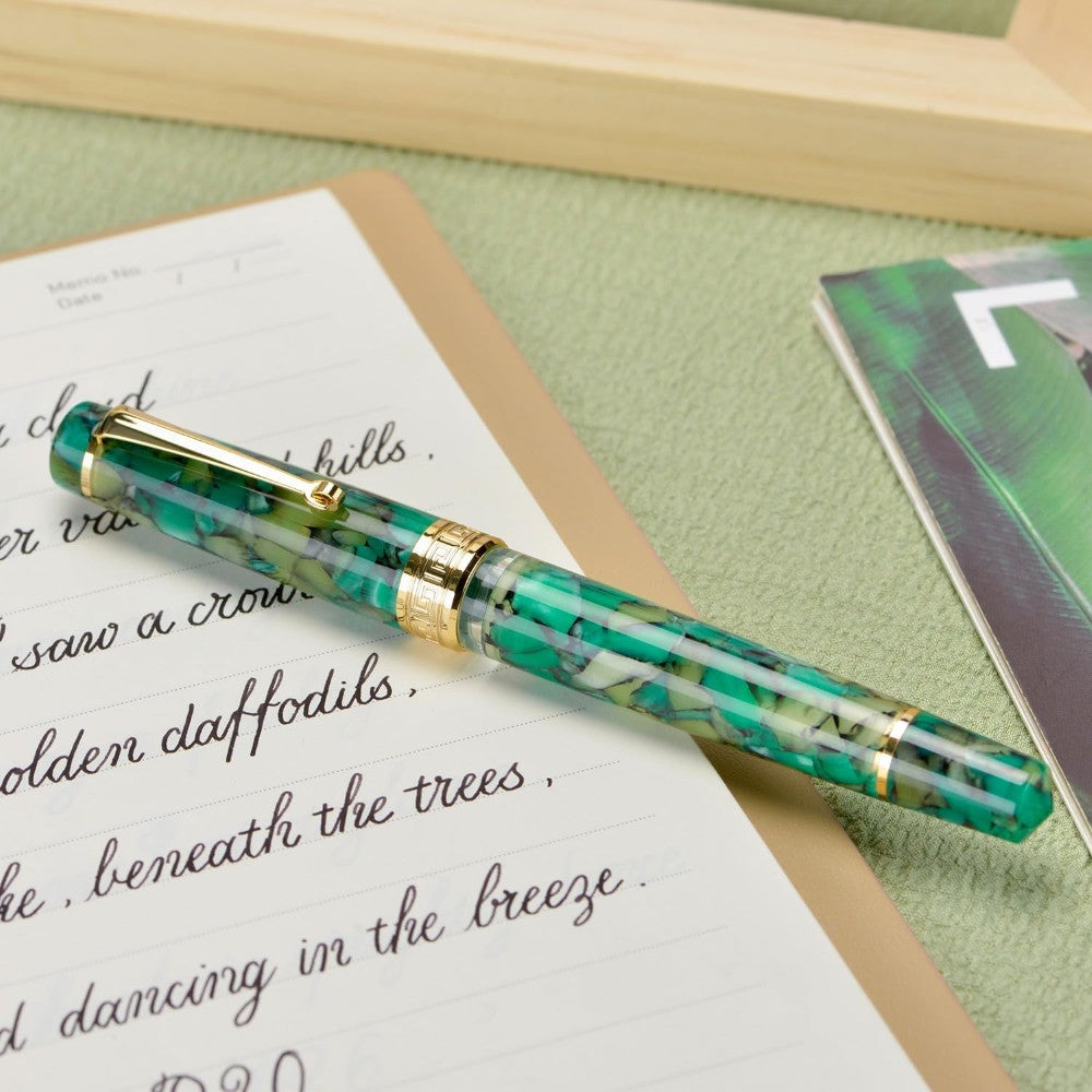 Stylo Plume P20 Vert Marbre EF Asvine