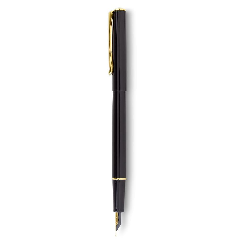 Stylo-Plume Traveller Noir Laqué/Doré Diplomat