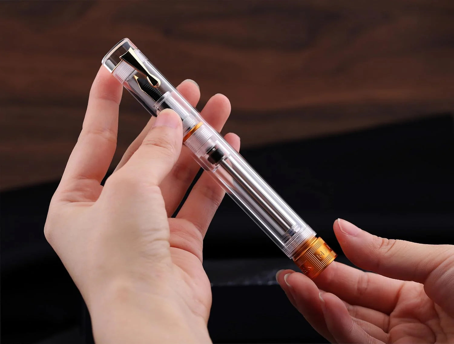 Stylo-Plume V1 Vaccum Moonman Gold EF MAJOHN
