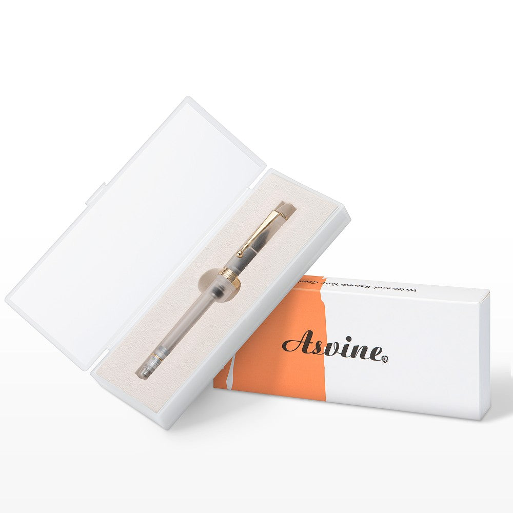 Stylo Plume V126 Blanc Mat Translucide M Asvine