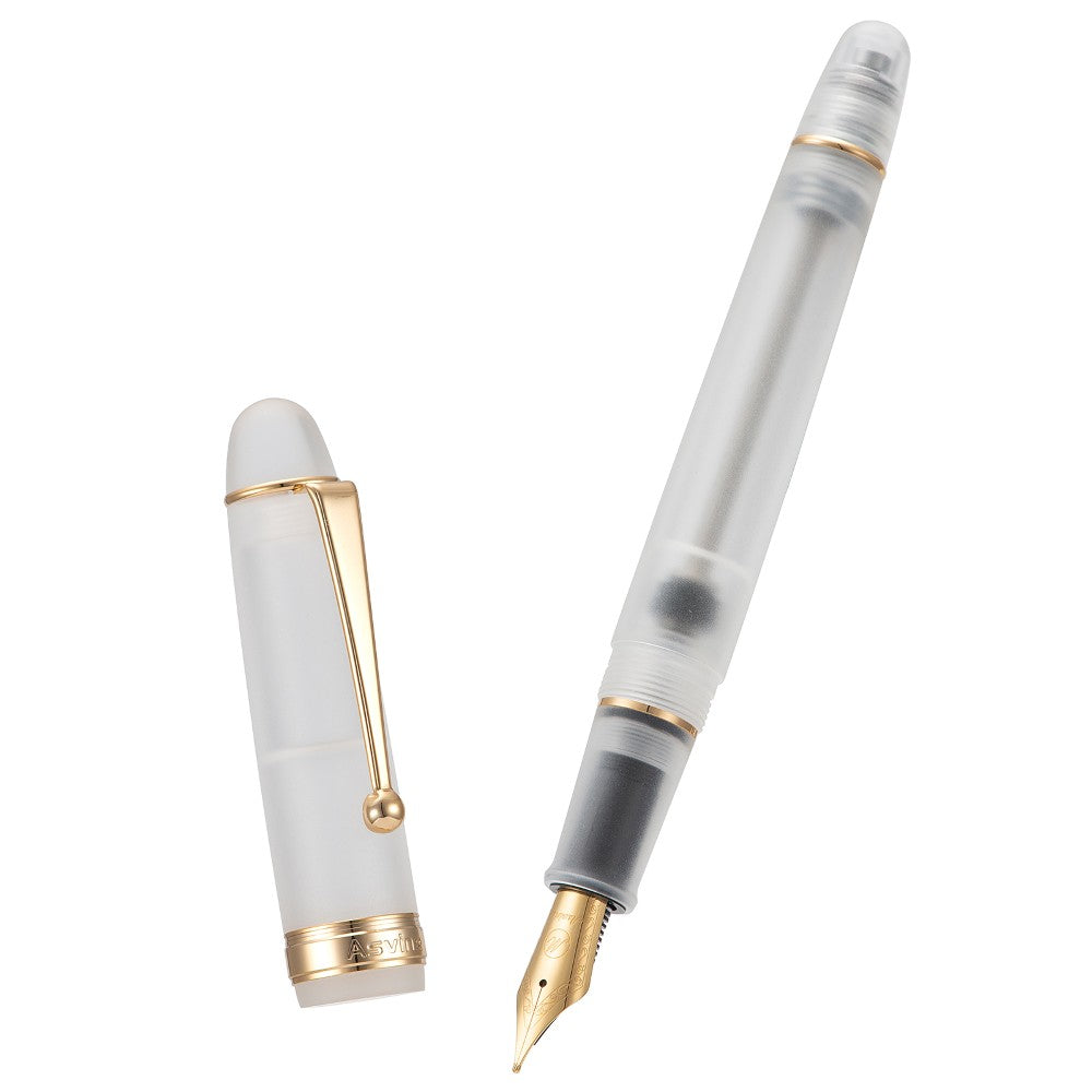 Stylo Plume V126 Blanc Mat Translucide M Asvine