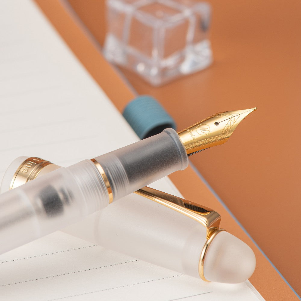 Stylo Plume V126 Blanc Mat Translucide M Asvine