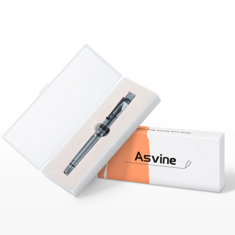Stylo Plume V126 Noir Mat Translucide M Asvine