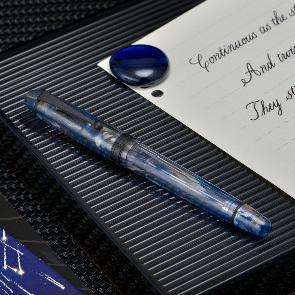 Stylo Plume V126 Tourbillon Bleu M Asvine