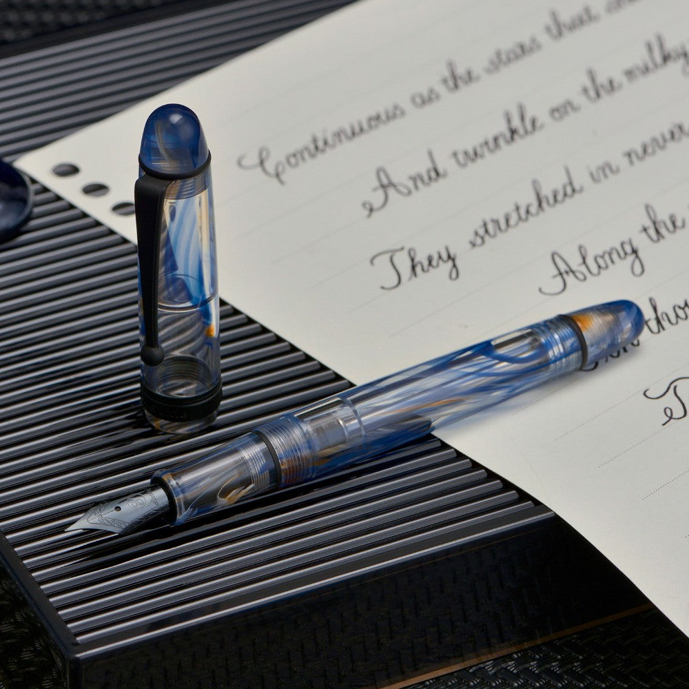 Stylo Plume V126 Tourbillon Bleu M Asvine