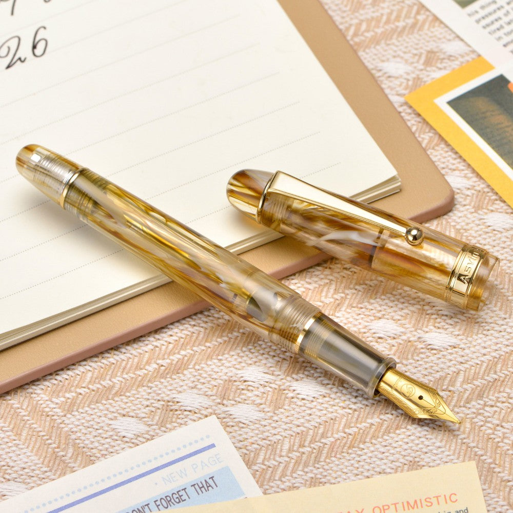 Stylo Plume V126 Tourbillon Marron M Asvine