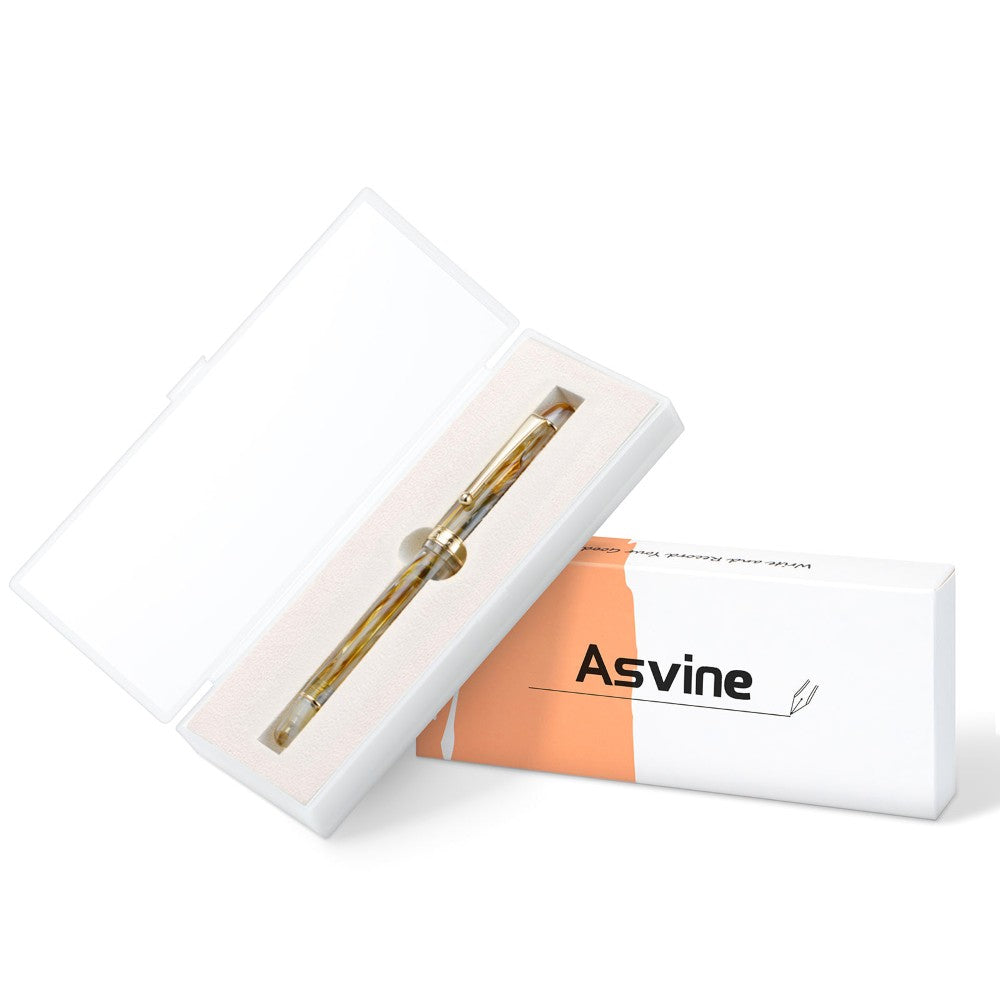 Stylo Plume V126 Tourbillon Marron M Asvine