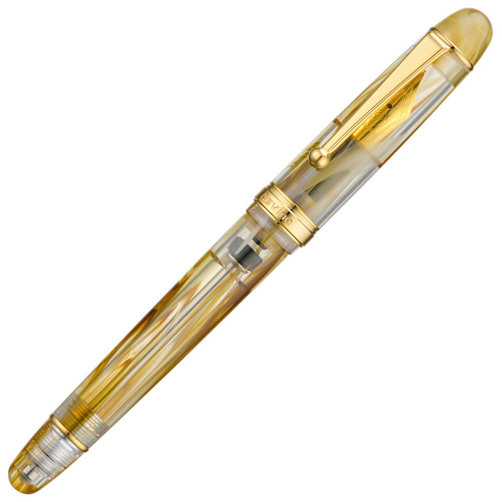 Stylo Plume V126 Tourbillon Marron EF Asvine