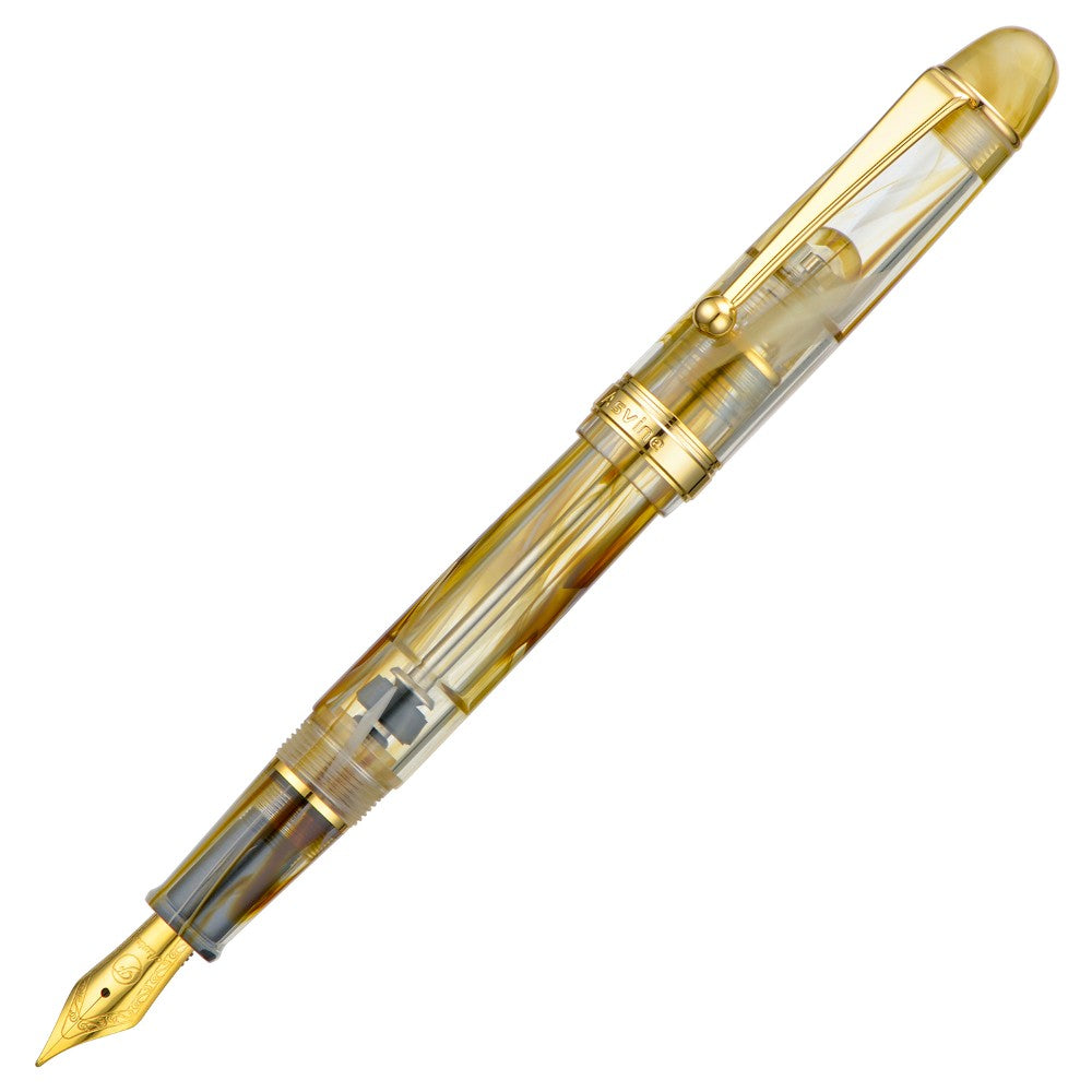 Stylo Plume V126 Tourbillon Marron EF Asvine
