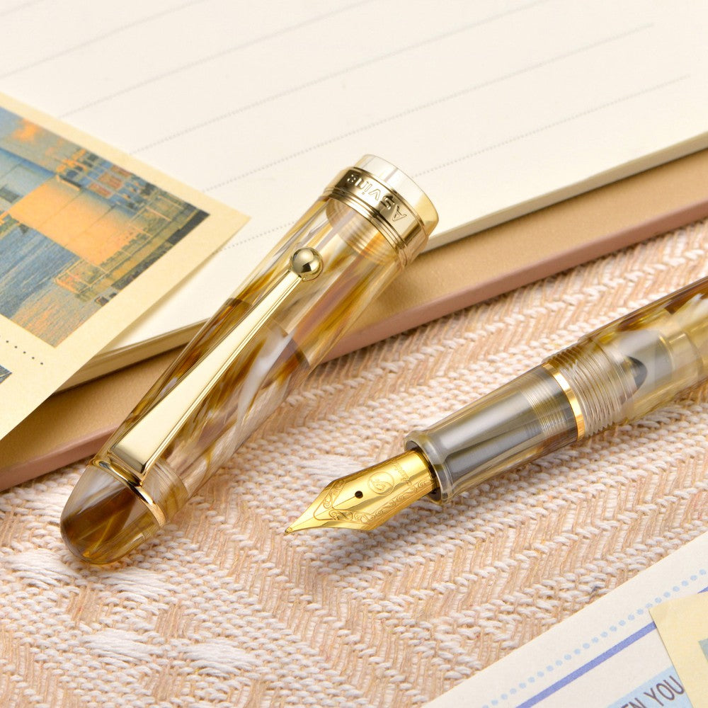 Stylo Plume V126 Tourbillon Marron M Asvine