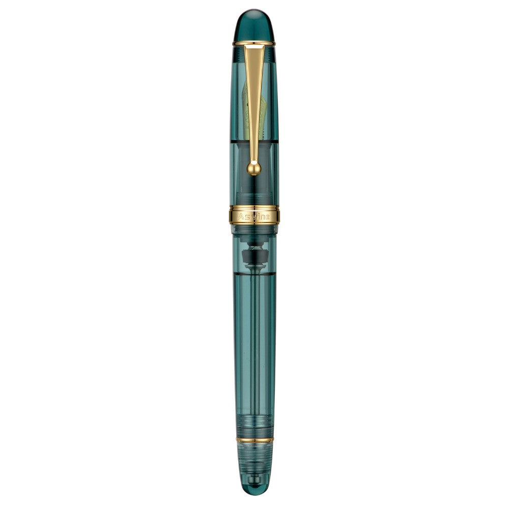 Stylo Plume V126 Bleu Sarcelle Translucide EF Asvine