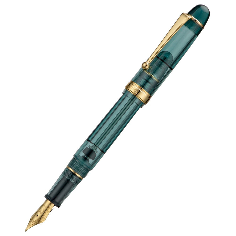Stylo Plume V126 Bleu Sarcelle Translucide EF Asvine