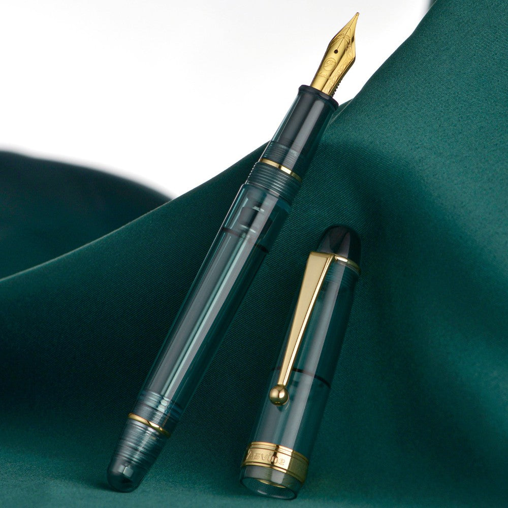 Stylo Plume V126 Bleu Sarcelle Translucide EF Asvine