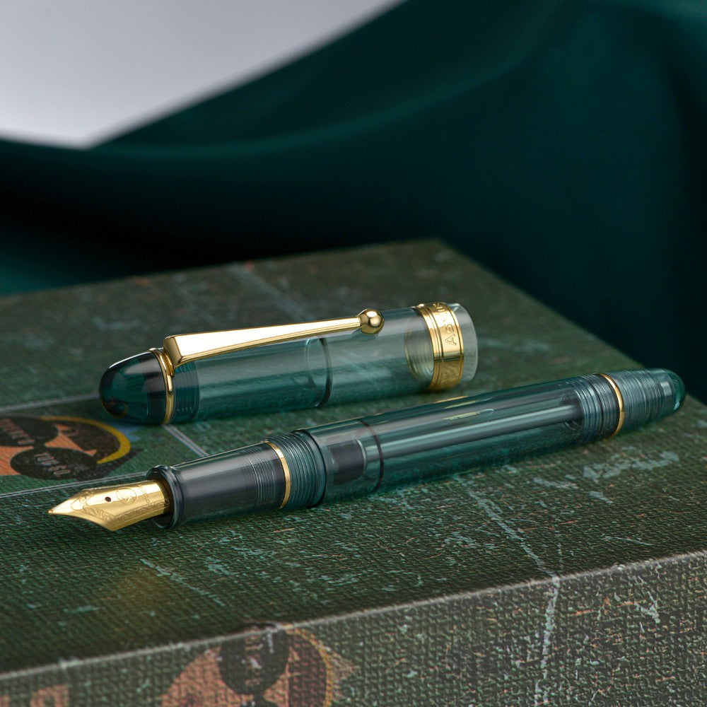 Stylo Plume V126 Bleu Sarcelle Translucide EF Asvine