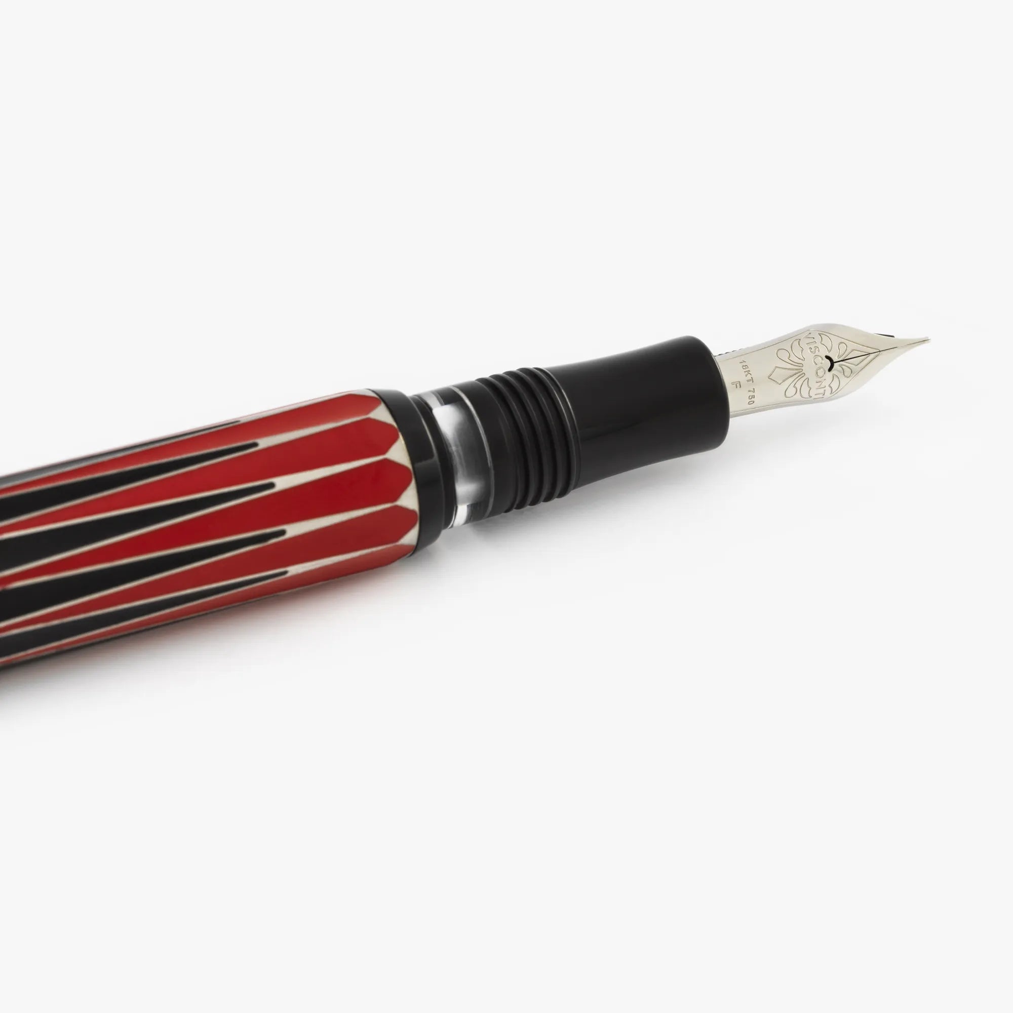 Stylo-Plume Backgammon Noir et Rouge Visconti