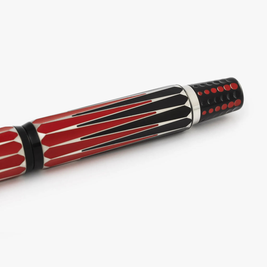 Stylo-Plume Backgammon Noir et Rouge Visconti